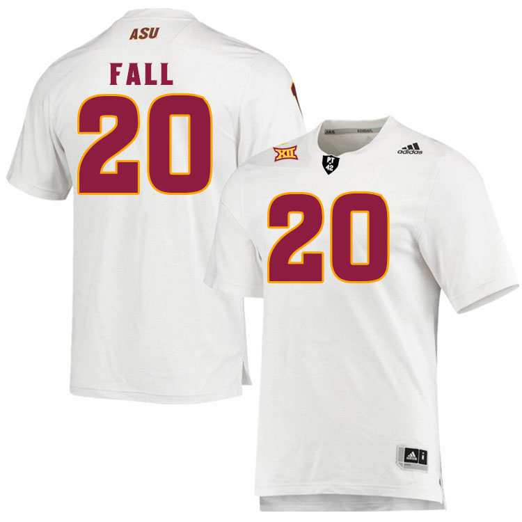 Men #20 Adama Fall Arizona State Sun Devils College Football Jerseys Stitched-White